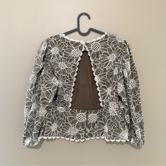 Express embroidered eyelet open back top - Picture 5 of 10